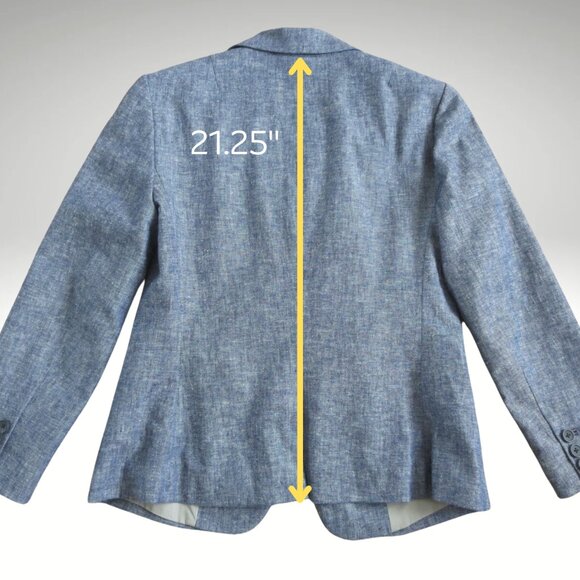 Banana Republic Factory Shrunken Linen Blazer - Picture 6 of 10